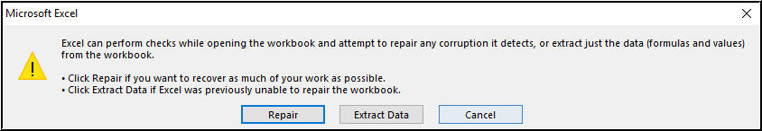 Excel Não pode abrir arquivo 4