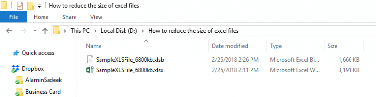 reduzir tamanho do arquivo do Excel 4