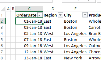 Alterar a data para o formato de número 1