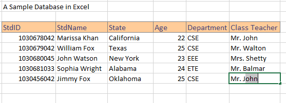 criar um banco de dados pesquisável no Excel 2