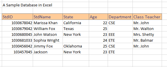 criar um banco de dados pesquisável no Excel 4