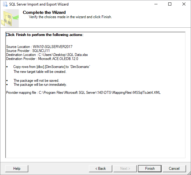 Exportar dados SQL para o Excel 7