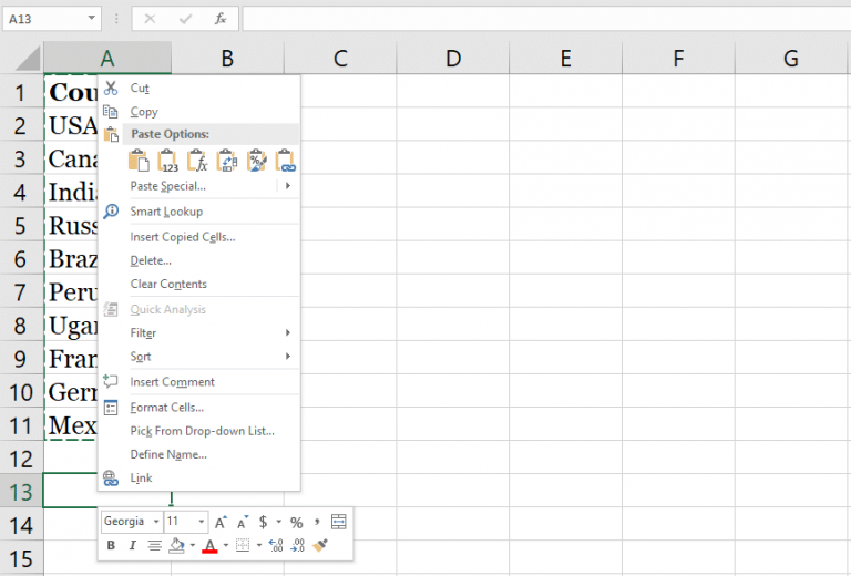 Microsoft Excel Transpose não funciona