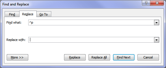 Excel Encontrar E Substituir não Trabalhando 5