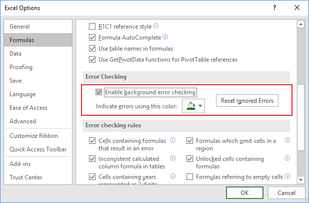  Erro de fórmula desprotegida do Excel 4