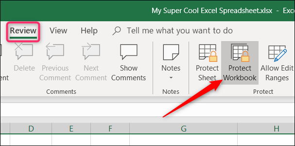 proteger pasta de trabalho do Excel da edição 18