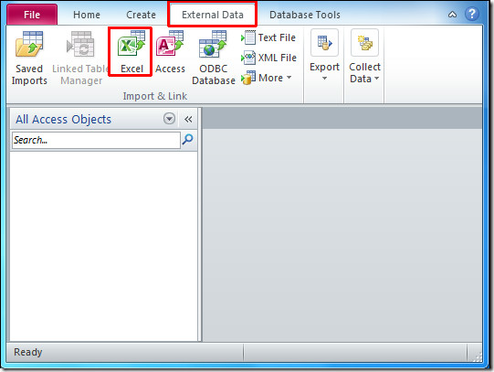Importe a planilha para o Access 1