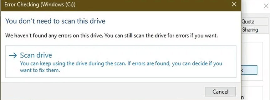 Ferramenta CHKDSK do Windows
