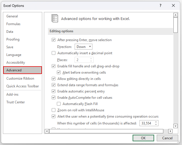 Excel Flash Fill Não reconhecendo padrão