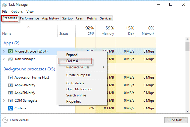 Excel ficou sem recursos ao Attempting calcular