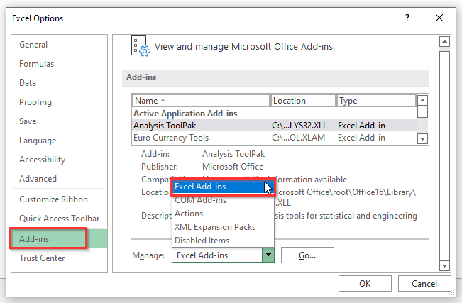 End Mode Excel não funciona