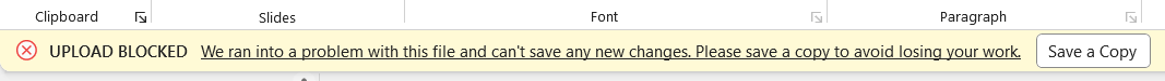 Excel Upload Blocked We Ran into A Problem