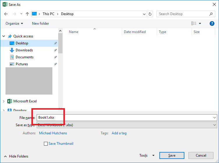 Microsoft Excel trava Processing ao salvar