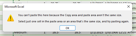 Você não pode colar aqui porque a área de cópia está