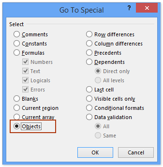 Fixed Objects Will Move Excel Erro