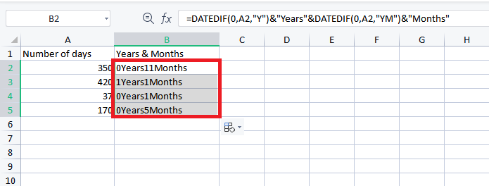 converter dias em meses no Excel